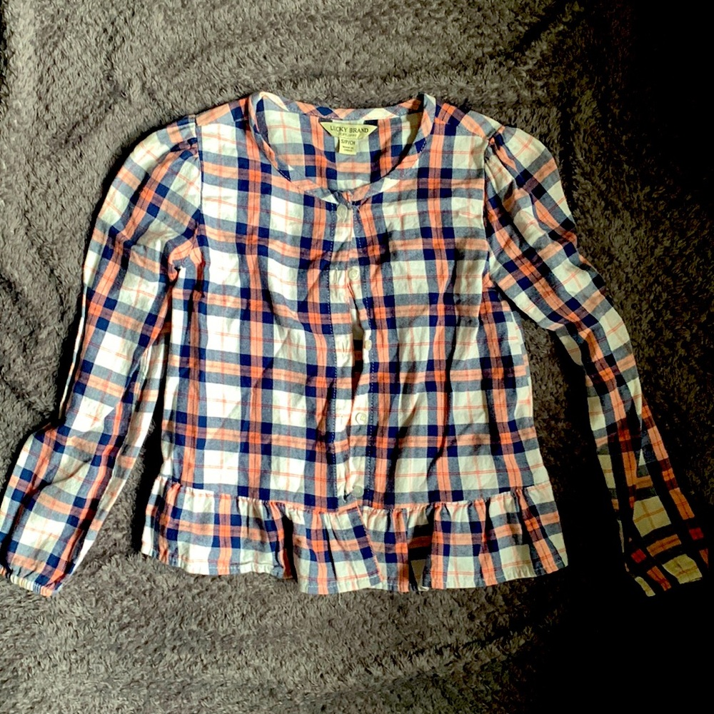 Girls plaid shirt